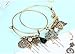 HONGYE 1 Set 2 Pcs Tree of Life Leaves Feather Rhinestone Pendant Bangle Bracelet