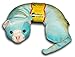 Critter Piller Kid's Travel Buddy and Comfort Pillow, Grey Cat