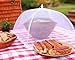 Premium Food Tent Covers Net Umbrellas with FREE PICNIC TABLECLOTH (4 Pack) for Outdoors Screen Pop Up Mesh Protectors For Bugs Parties BBQs Picnics Reusable Collapsible and Portable