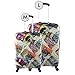 GLN Rugs Luggage Protector Suitcase Cover, Stretch Suitcase Cover, Washable Luggage Covers for Suitcase for Women and Men, Travel Accessories (M(22