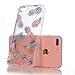 LUOLNH Slim Shockproof Clear Floral Pattern Soft Flexible TPU Back Cover Case Compatible with iPhone 7 Plus/8 Plus 5.5 inch -7 Color Pineapple