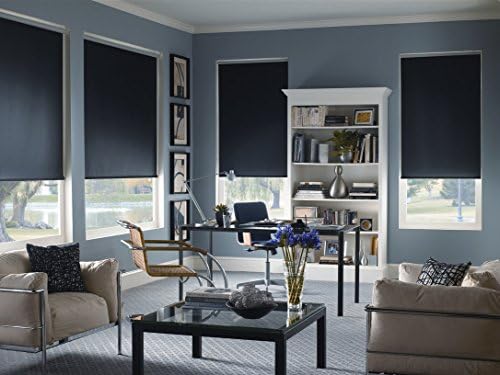 Shades 369 High Quality Custom Size Interior Roller Shades Inside Mount Window Width X Length (Espresso Blackout, 81x72)