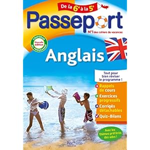 Passeport Anglais De la 6e à la 5e – Cahier de vacances 2023