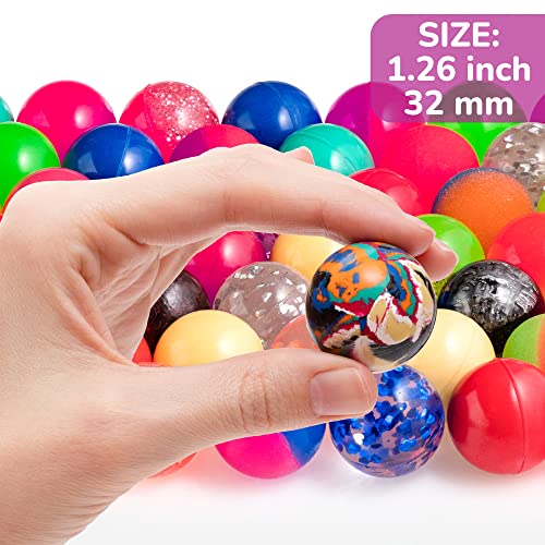 Entervending Bouncy Balls 25 Pcs Bouncing Balls Assorted Pack 1.26