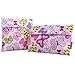 Ava & Kings 2pc Eco Friendly Reusable Snack Bags Sandwich Wrap w/Insulated Fabric - Great for School Lunch, Work, Picnic Food, Boys & Girls - Sizes: 7x7 in & 6x9 in - Pink Butterfly