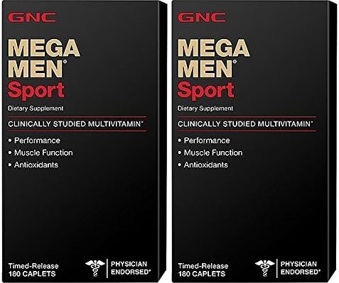 GNC Mega Men Sport, 180 Count (2 Pack)