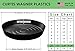 Curtis Wagner Plastics Plant Tray Drip Pan Saucers (5-Pack) – Black, Round (Diameter = 21″ top, 19.25″ Bottom, 3.25″ Depth) Thin Plastic for Indoor or Garden – Clear, Black & Terracotta Floor Saversthumb 3
