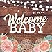 Welcome Baby: Baby Shower Guest Book Rustic Vintage Wood Design (With Bonus Gift Log, Size 8.5x8.5) by Cutie Pie Kids