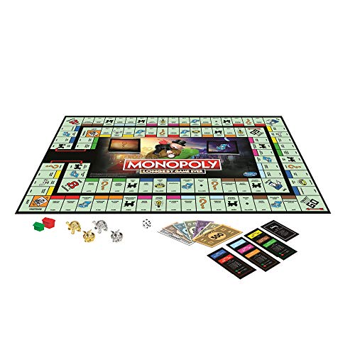 MONOPOLY Longest Game Ever, Classic Gameplay with Extended Play; Board
