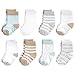Touched by Nature Baby Organic Cotton Socks, Neutral Mint, 0-6 Months