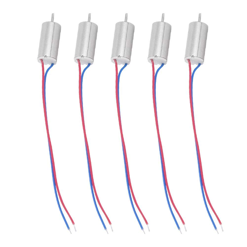 5Pcs Micro Coreless Motor, 3.7V 21800rpm Coreless Motor for Aircraft Model/Toy/Quadcopter