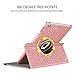 GUAGUA New iPad 2018 9.7 Case iPad 2017 9.7 Case Glitter 360 Degree Rotating Stand Full Body Cover Stylus Holder Smart Auto Wake/Sleep Protective Case for iPad 9.7 inch 2018/2017 Rose Gold