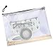 SUBANG 12 Packs New Design Zipper File Bags in A4 Sizes, File Holders with Grid Travel Pouch,6 Assorted Colors