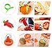 Habikoo Fruit Slicer Peeler, Avocado Knife Watermelon Banana Apple Slicer, Pineapple Strawberry Corer, Orange Lemon Peeler Kiwi Cantaloupe Pawpaw Peeler Melon Baller, Kitchen Fruit Tools Set 9 Pack
