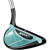 Acer XK Chipper Golf Club, Women, Right Handed, 37 Degree, 33-Inch | Black PVD / Seafoam Green Finish, Uni-Flex Steel Shaft, Mallet Style