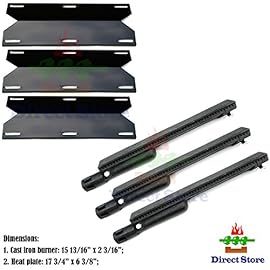 Direct store Parts Kit DG223 Replacement Jenn Air Gas Grill Repair Kit Gas Grill Burner and Heat Plate- 3 Pack