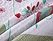 MarCielo 2 Piece Kids Bedspread Quilts Set Throw Blanket for Teens Girls Bed Printed Bedding Coverlet, Twin Size, Purple Floral Striped (Twin)