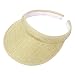 Bersun Natural Ladies Brushed Cotton Twill Clip On Sun Visor Hat Cap