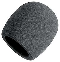 On Stage Foam Ball-Type Mic Windscreen, Black

