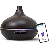 meross Smart WiFi Essential Oil Diffuser Works Apple, Alexa & Google Home, Ultrasonic Aromatherapy Diffuser & Mist Humidifier