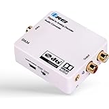 OREI Digital to Analog Audio Decoder, Convert Decode Dolby Digital Audio SPDIF/Coaxial 5.1-Channel Input to RCA L/R/3.5mm Hea
