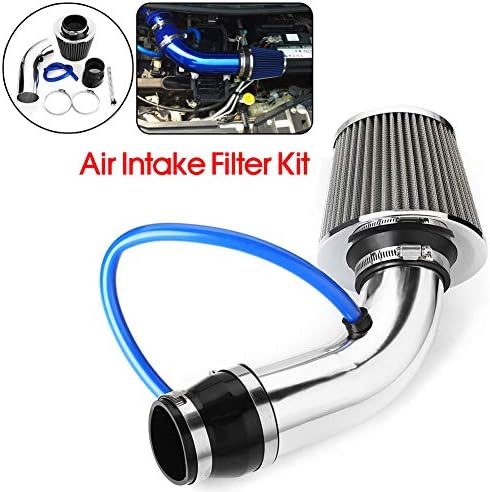 NZNNXN 3-Inch Universal Sports Air Filter Aluminium Pipe Power Flow Kit