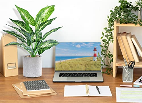 JC nateva 2pcs 16" Fake Plants Artificial Plants for Farmhouse Bathroom Kitchen Office Home Decor Indoor - Image 6