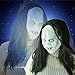 Exteren Halloween Horror Long Hair Witch Full Face Latex Mask Hot Festival Party Dolls (White)