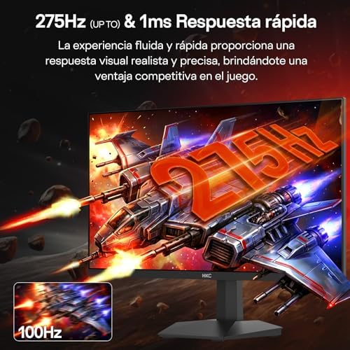 Monitor Gaming 27 Pulgadas QHD Fast IPS 260Hz(OC 275Hz), 1 ms