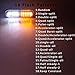 4pcs Ultra Slim 12-LED Surface Mount Grille Flashing Strobe Lights for Truck Car Vehicle Mini LED Light-Head Emergency Beacon Hazard Warning lights 12-24V (Amber/White)