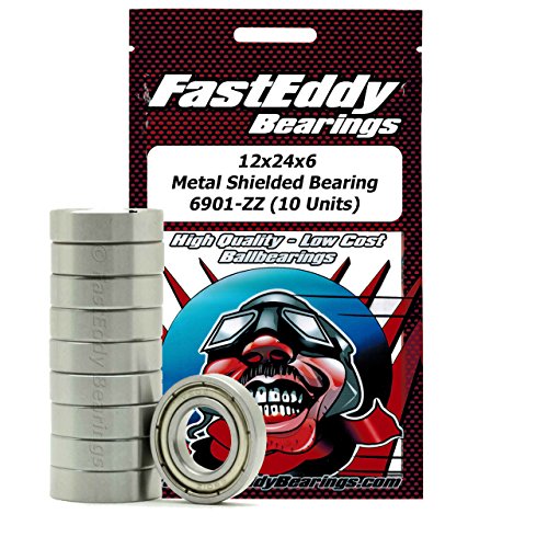 12x24x6 Metal Shielded Bearing 6901-ZZ (10 Units)