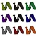 Men's Satin Skinny Thin Clip-On Neck Ties