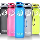 Best Sports Water Bottle 1L/ 1.2 Litre/ 600/ 800ml, Leak Proof, BPA Free Lightweight Reusable Gym Portable Large Drink Bottles With Filter for Kids, Cycling, Hiking, Running, Camping, Flip Top Lid
