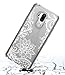 LG G7 ThinQ Case,LG G7 Case Huness TPU Grip Bumper and Clear Flower Transparent Hard PC Backplate Hybrid Slim Phone Case Cover for LG G7 ThinQ Phone(Flower)