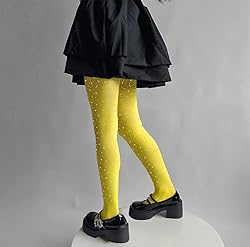 LUCKELF Girls Glitter Tights, Soft Opaque Tights