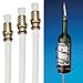 Wine Bottle Tiki Torch Kit - 3 Pack - with 3 Tiki Torch Wicks and Brass Wick Mount, eLander Torch DIY Kit Add Bottle for an Outdoor Wine Bottle Tiki Light