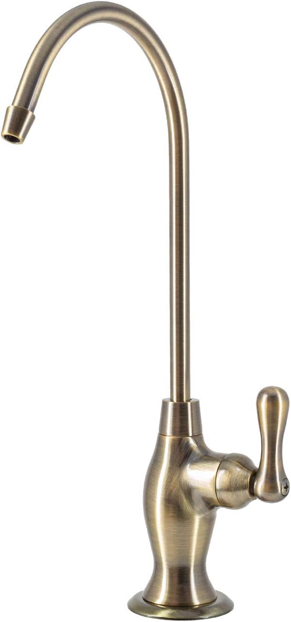 Metpure Reverse Osmosis Dinking Water Non Air Gap RO Faucet Filtration System Water Dispenser Spout (Venetian Bronze) With Drinking Water Faucet Wrench RO-FW148 - - 