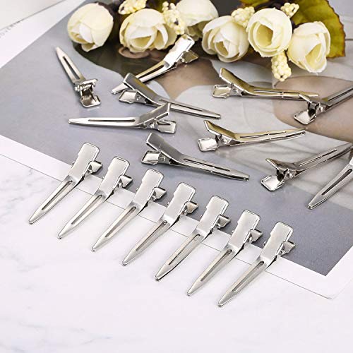 Hicarer 1.75 Inches Single Prong Curl Metal Hair Clips for Dreads Lock