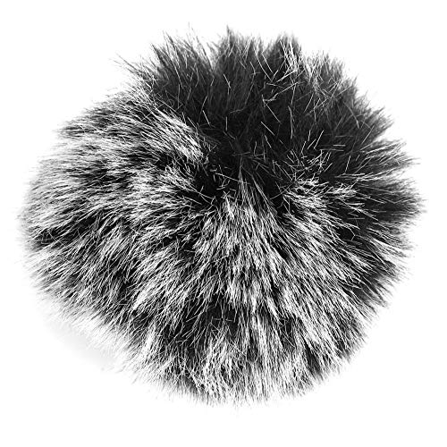 Microphone Windshield -windshield microphone -Durable Black Microphone Furry Cover Windscreen Windshield Muff Fur for Wm6/WM8/M1