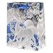 12 Pack Elegant Glitter Christmas Gift Bags in Assorted Designs & Sizes! 4 Designs in 3 sizes each- Small, Medium & Large by Gift Boutique