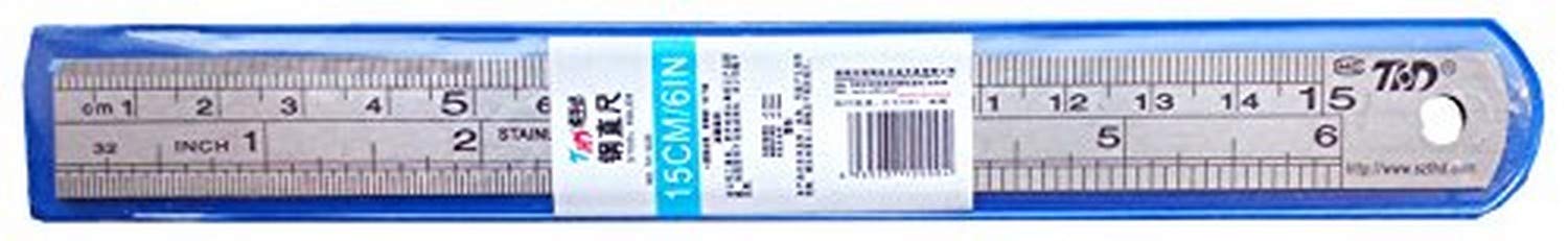 THD TH-2000 Stainless Steel Ruler 15cm, 0.7mm Thickness