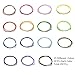 OUTUXED Necklace Cord 150pcs，Bulk Colored 1.5mm Waxed Cotton Necklace Chain with Lobster Claw Clasp for Pendants Bracelet Necklace and Jewelry Making (15 Colors)