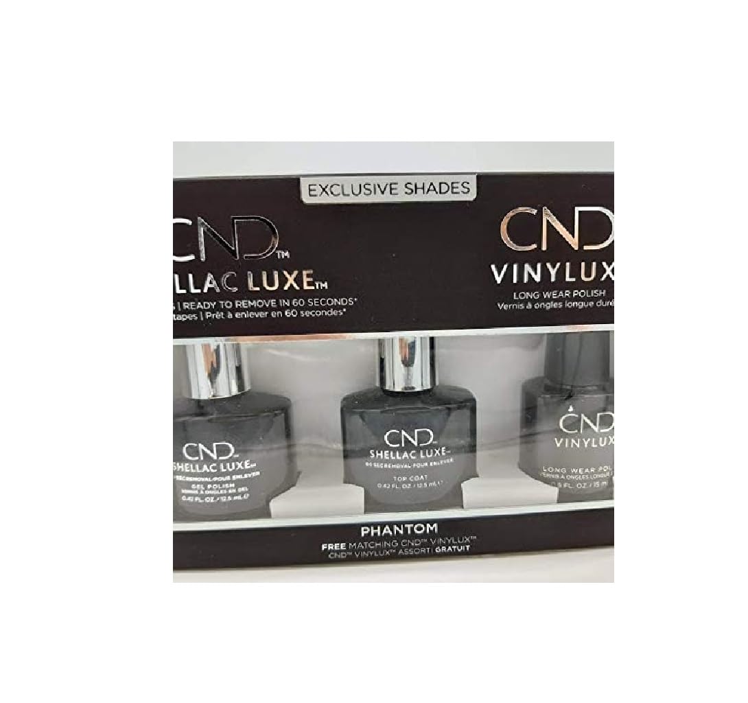 CND Shellac Gel and Vinylux Gift Set Phantom, with Top Coat