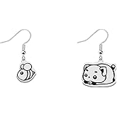OKEYCH Cartoon Inspired Gift Cartoon Earrings C-artoon Lover Jewelry C-artoon Merch