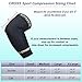 Cross Sports Compression Copper Elbow Sleeve, Best Recovery Brace for Men and Women, GUARANTEED Highest Copper Content, Great Support For Workouts, Golfers And Tennis Elbow, Arthritis, Tendonitis