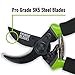 8.5” Garden Pruning Shears (PREMIUM GRADE SK-5 CARBON STEEL – BONUS SHEATH INCLUDED) Ergonomic Soft Cushion Grip – Incredibly Sharp Secateurs – Best Gardening Pruner/Scissor on the Market!