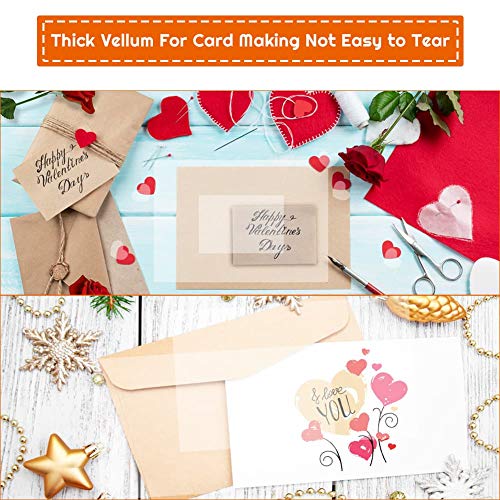 image for Vellum Paper, Shynek Transparent Vellum Paper 8.5 x 11 Translucent Pri
