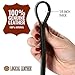 Logical Leather Dog Leash - 6 Foot Heavy Duty Full Grain Leather Lead; Best for Training - Black