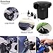 WEY&FLY Electric Air Pump, Portable Quick-Fill Air Pump 3 Nozzles, Air Mattress Pump 110V AC/12V DC, Perfect 2 in 1 Inflator Deflator Inflatable Boat &Pool Toys(8213)