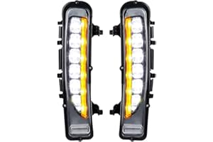 Astra Depot 2PCS LH & RH LED SUV Fog Lamp Light DRL Compatible for Ford Edge 2011-2014 Turn Signal Daytime Running Light